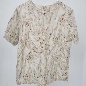Megan Huntz Marta Top Chocolate Ganache M